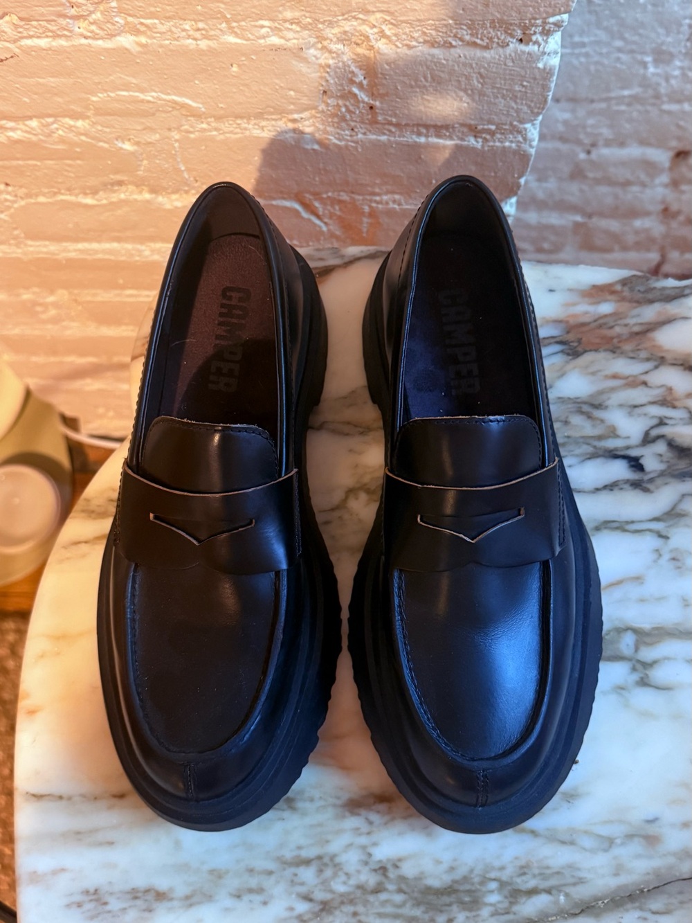 Camper Walden Black Loafer with Lug Sole Women’s Size 38 or 7.5 New w/o Box